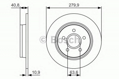 BOSCH 0986479s49 -  Тормозной диск