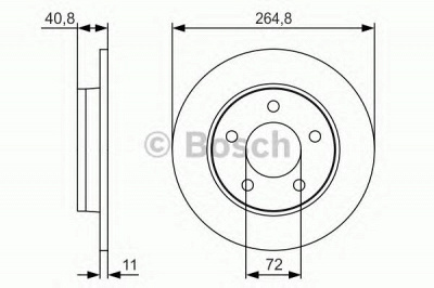 BOSCH 0986479s50 -  Тормозной диск