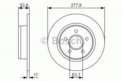 BOSCH 0986479s51 -  Тормозной диск