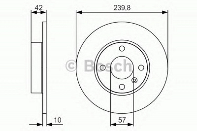 BOSCH 0986479s52 -  Тормозной диск