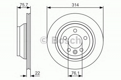BOSCH 0986479s54 -  Тормозной диск