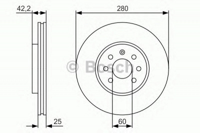 BOSCH 0986479s55 -  Тормозной диск