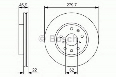 BOSCH 0986479s58 -  Тормозной диск