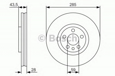 BOSCH 0986479s62 -  Тормозной диск