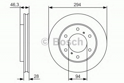 BOSCH 0986479s63 -  Тормозной диск
