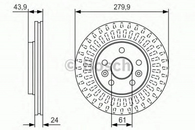 BOSCH 0986479s66 -  Тормозной диск