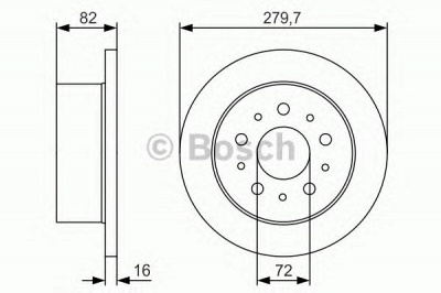 BOSCH 0986479s73 -  Тормозной диск