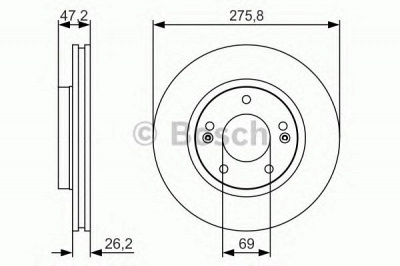 BOSCH 0986479s81 -  Тормозной диск
