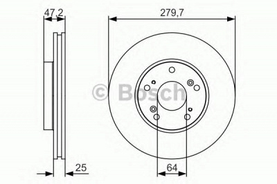 BOSCH 0986479s82 -  Тормозной диск