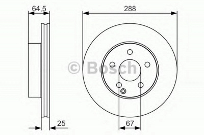 BOSCH 0986479s83 -  Тормозной диск