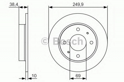 BOSCH 0986479s84 -  Тормозной диск