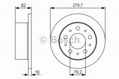 BOSCH 0986479s86 -  Тормозной диск