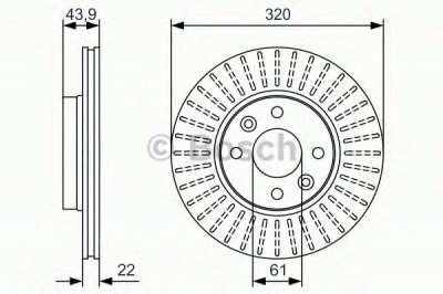 BOSCH 0986479s90 -  Тормозной диск