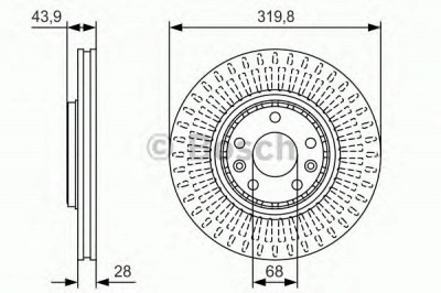 BOSCH 0986479s94 -  Тормозной диск