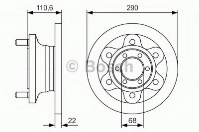 BOSCH 0986479s95 -  Тормозной диск