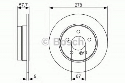 BOSCH 0986479s96 -  Тормозной диск