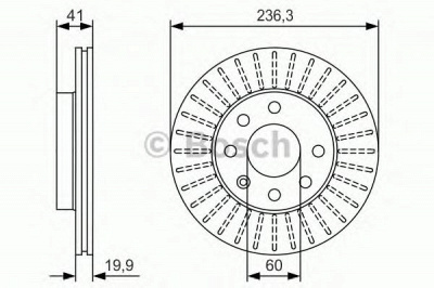 BOSCH 0986479s98 -  Тормозной диск