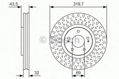 BOSCH 0986479t01 -  Тормозной диск