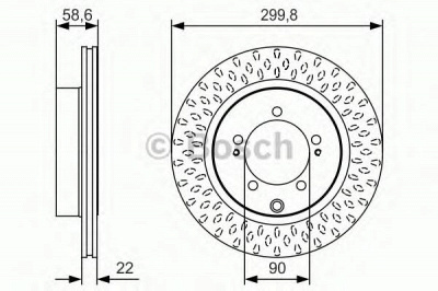 BOSCH 0986479t05 -  Тормозной диск