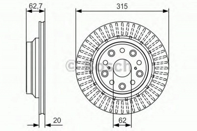 BOSCH 0986479t06 -  Тормозной диск