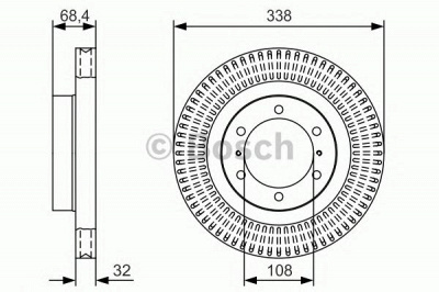 BOSCH 0986479t09 -  Тормозной диск