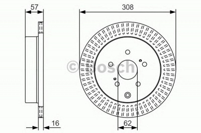 BOSCH 0986479t16 -  ТОРМОЗНОЙ ДИСК