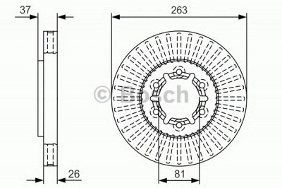 BOSCH 0986479t24 -  Тормозной диск