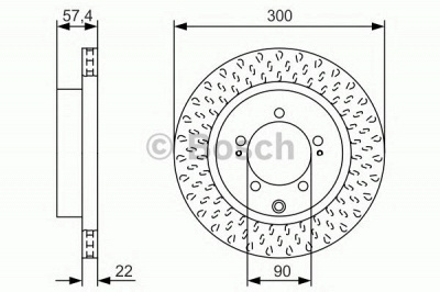 BOSCH 0986479t33 -  Тормозной диск