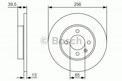 BOSCH 0986479t48 -  Диск тормозной