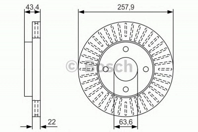 BOSCH 0986479t66 -  Тормозной диск