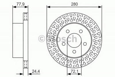 BOSCH 0986479u00 -  Тормозной диск