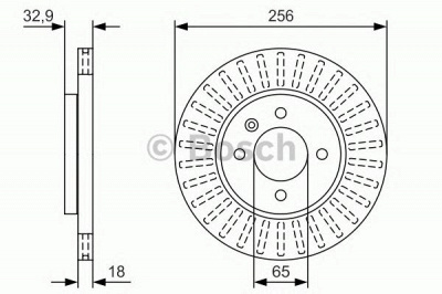 BOSCH 0986479u09 -  Тормозной диск