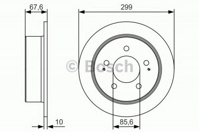 BOSCH 0986479u21 -  Диск тормозной