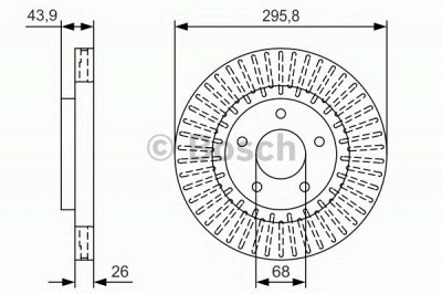BOSCH 0986479u24 -  ТОРМОЗНОЙ ДИСК