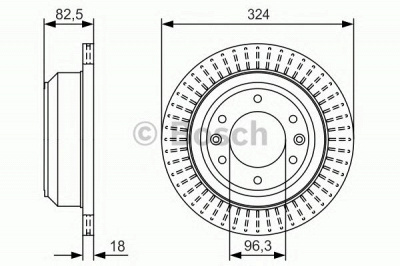 BOSCH 0986479u29 -  0 986 479 U29_ДИСК ТОРМОЗНОЙ! ЗАДНИ! HYUNDAI H-1
