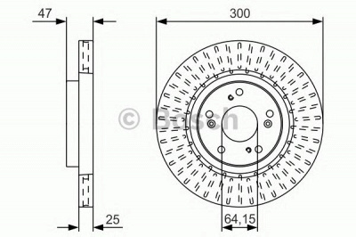 BOSCH 0986479u53 -  Тормозной диск