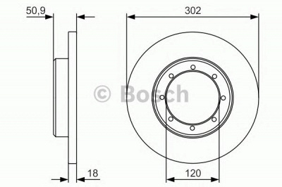 BOSCH 0986479u60 -  Тормозной диск