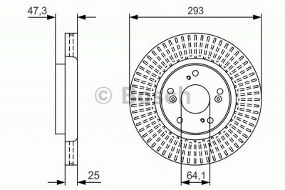 BOSCH 0986479u63 -  Тормозной диск