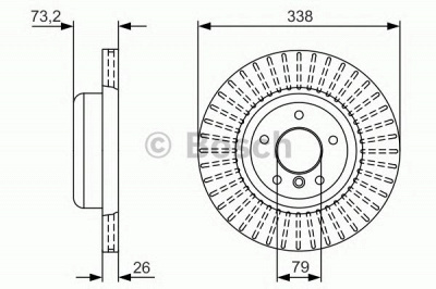 BOSCH 0986479u64 -  Тормозной диск