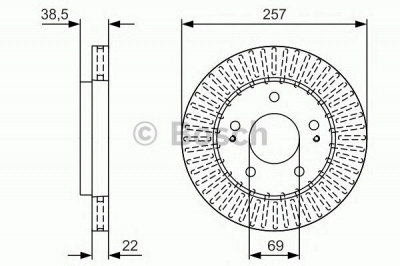 BOSCH 0986479u71 -  Тормозной диск