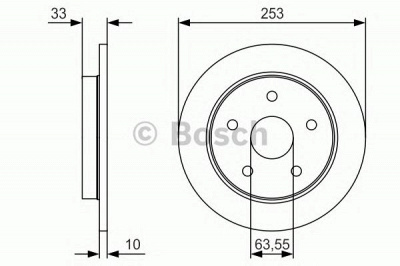 BOSCH 0986479u81 -  Тормозной диск