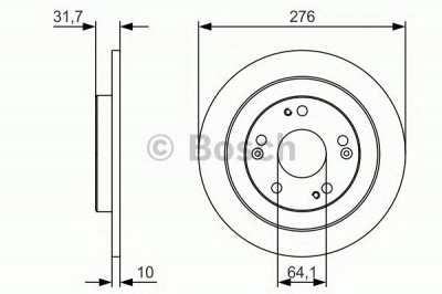 BOSCH 0986479u83 -  Диск тормозной