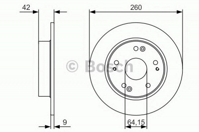 BOSCH 0986479u85 -  Тормозной диск