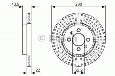 BOSCH 0986479u89 -  Тормозной диск