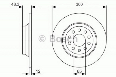 BOSCH 0986479v01 -  Тормозной диск
