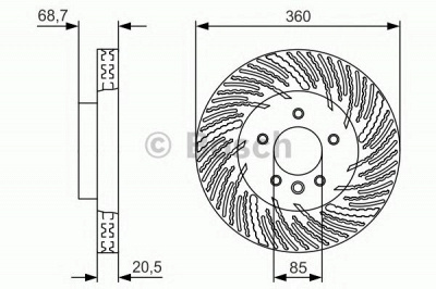 BOSCH 0986479v02 -  Тормозной диск