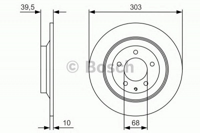 BOSCH 0986479v04 -  ДИСКОВЫЕ КОЛОДКИ ЗАДНИЕ