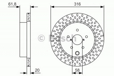 BOSCH 0986479v05 -  Тормозной диск