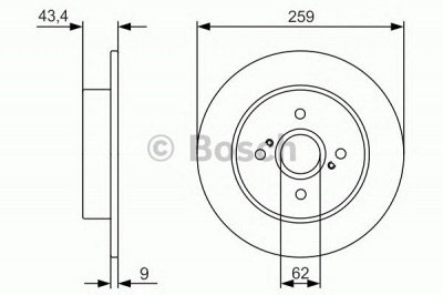 BOSCH 0986479v07 -  Тормозной диск