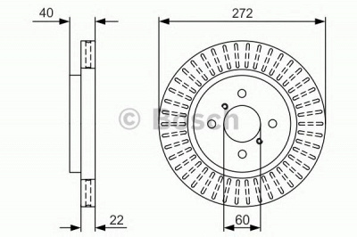 BOSCH 0986479v08 -  Тормозной диск